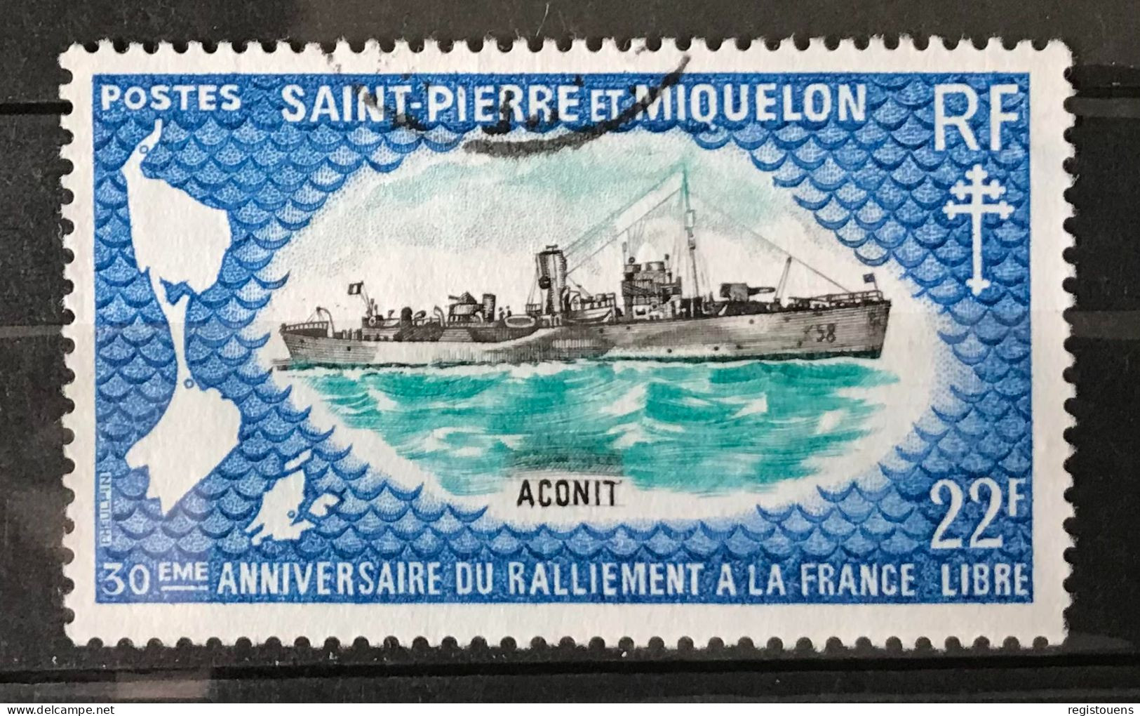 Timbre Oblitéré Saint Pierre Et Miquelon 1971 Yt N° 414 - Oblitérés