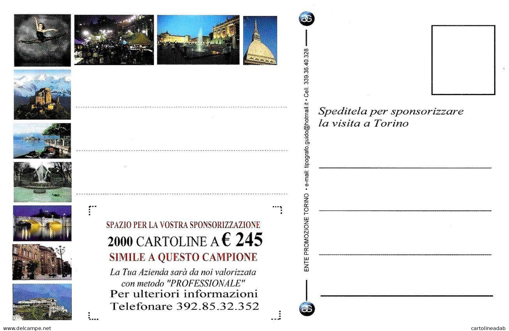 [MD9763] CPM - TORINO MOLE ANTONELLIANA - VISITA TORINO 2010 OSTENSIONE DELLA SINDONE - PERFETTA - NV - Mole Antonelliana