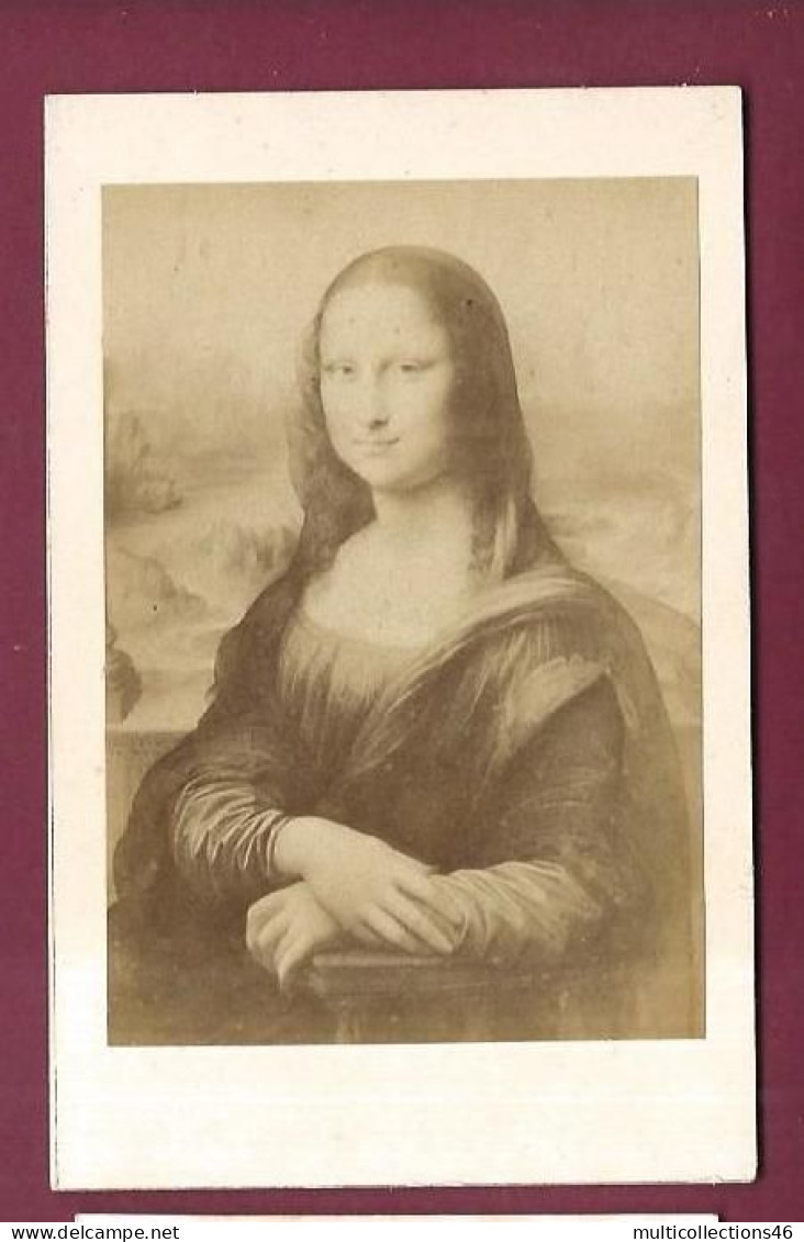 130524A - PHOTO ANCIENNE CDV GOUPIL PARIS - TABLEAU PEINTURE - N°395 LA JOCONDE Peint Par Léonard De Vinci - Célébrités