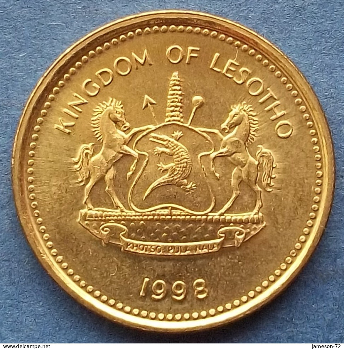 LESOTHO - 50 Lisente 1998 "Equestrian" KM# 65 Letsie III (1996) - Edelweiss Coins - Lesotho