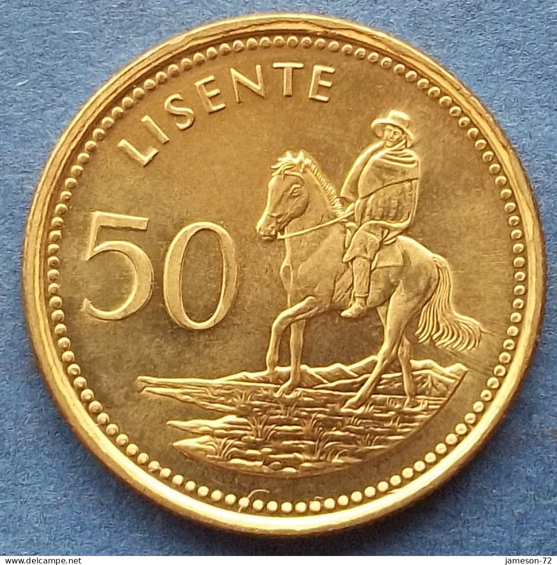 LESOTHO - 50 Lisente 1998 "Equestrian" KM# 65 Letsie III (1996) - Edelweiss Coins - Lesotho