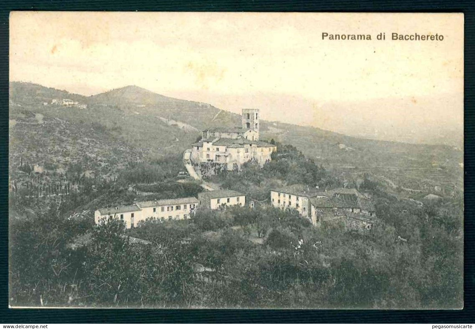 BK023 PANORAMA DI BACCHERETO FIRENZE 1920 CIRCA - Sonstige & Ohne Zuordnung