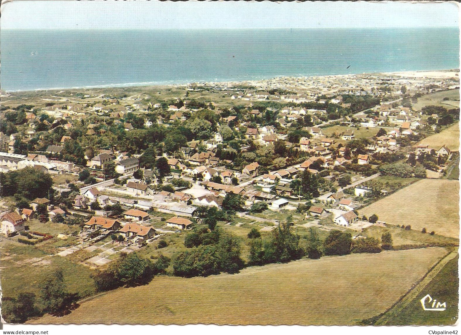 MERVILLE-FRANCEVILLE (14) Vue Générale Aérienne  CPSM GF - Other & Unclassified