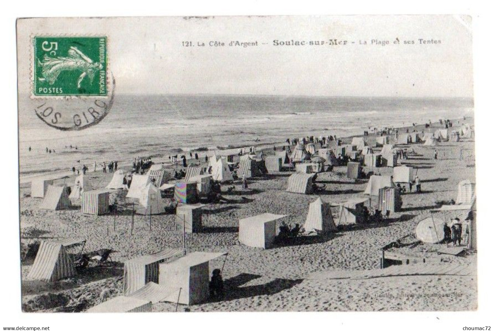 (33) 636, Soulac Sur Mer, Goulée 121, La Plage Et Ses Tentes, état ! - Soulac-sur-Mer