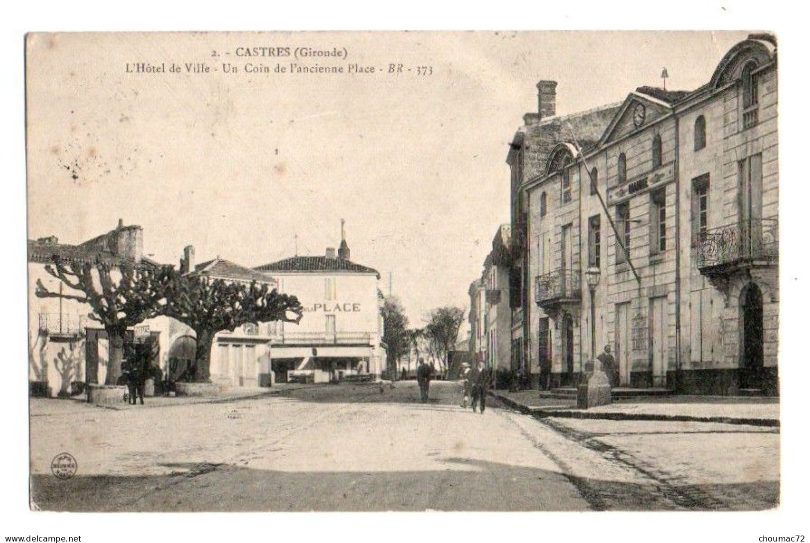 (33) 587, Castres, BR 373, L'Hotel De Ville, Un Coin De L'Ancienne Place - Andere & Zonder Classificatie