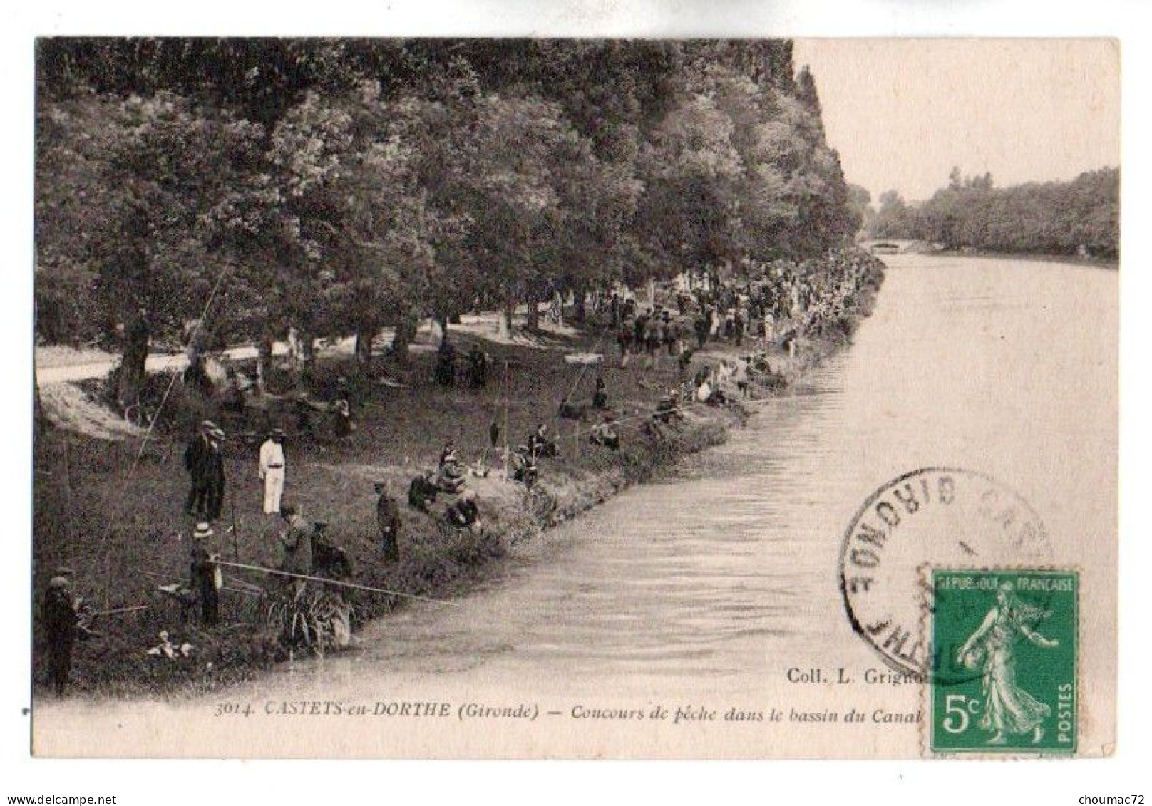 (33) 586, Castets En Dorthe, Coll L Grrignon 3614, Concours De Peche Dans Le Bassin Du Canal - Andere & Zonder Classificatie