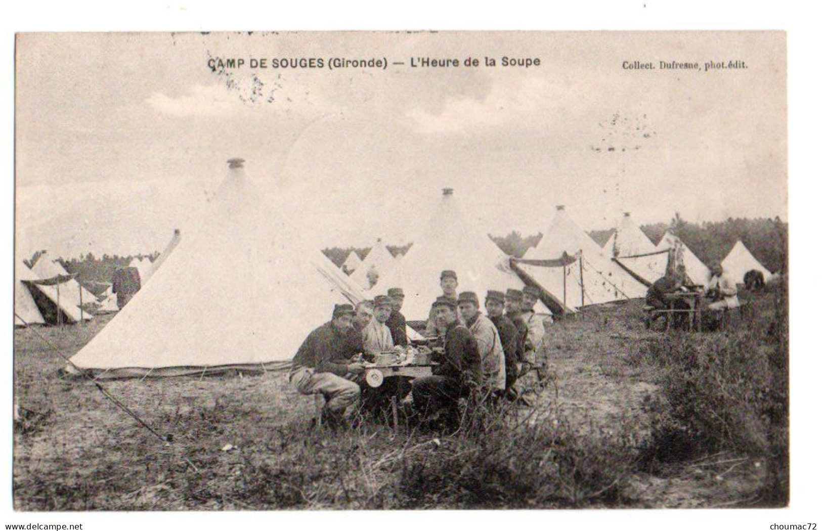 (33) 584, Camp De Souges, Collect. Dufresne, L'Heure De La Soupe - Otros & Sin Clasificación
