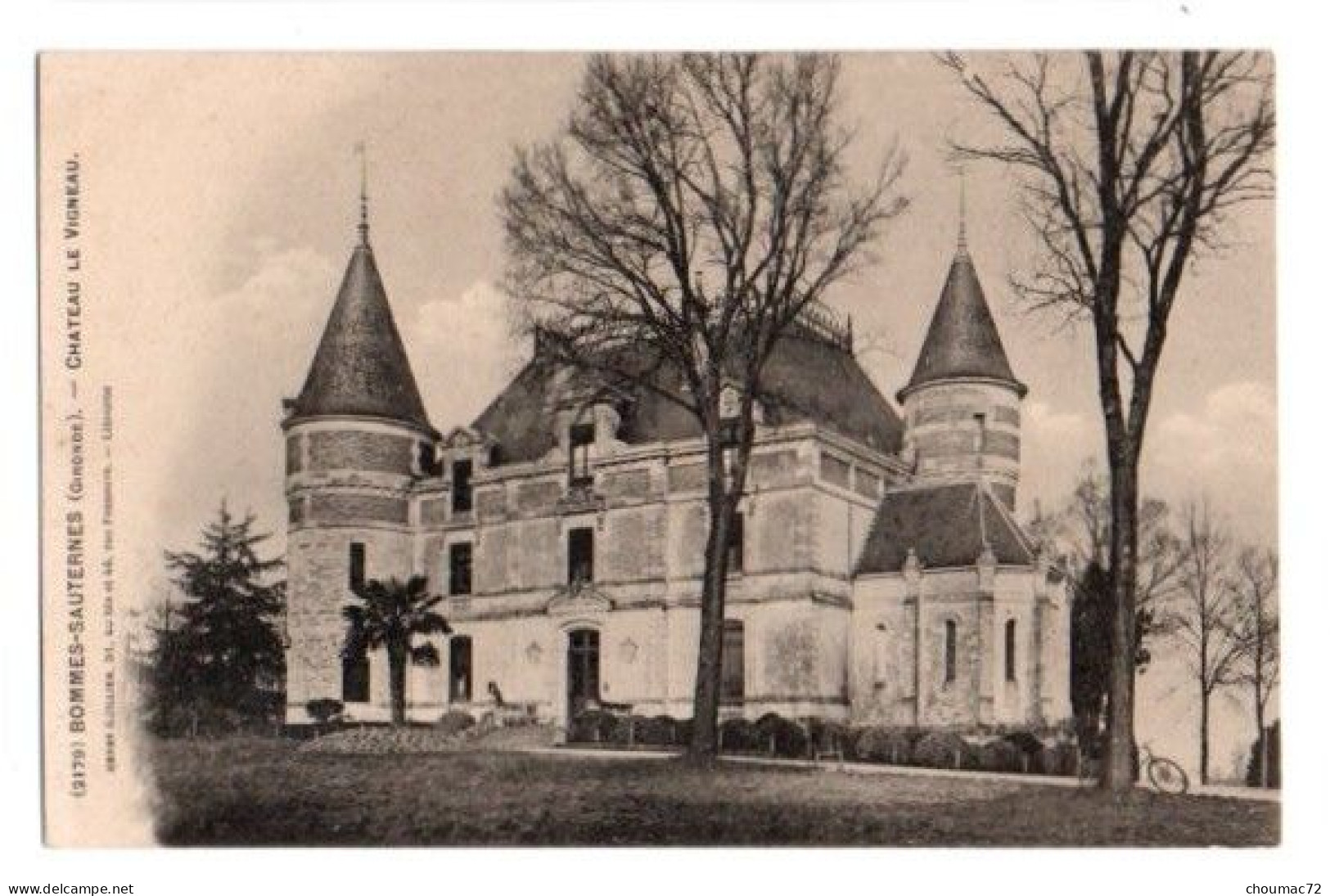 (33) 535, Bommes-Sauternes, Henry Guillier 2179, Château Le Vigneau - Andere & Zonder Classificatie