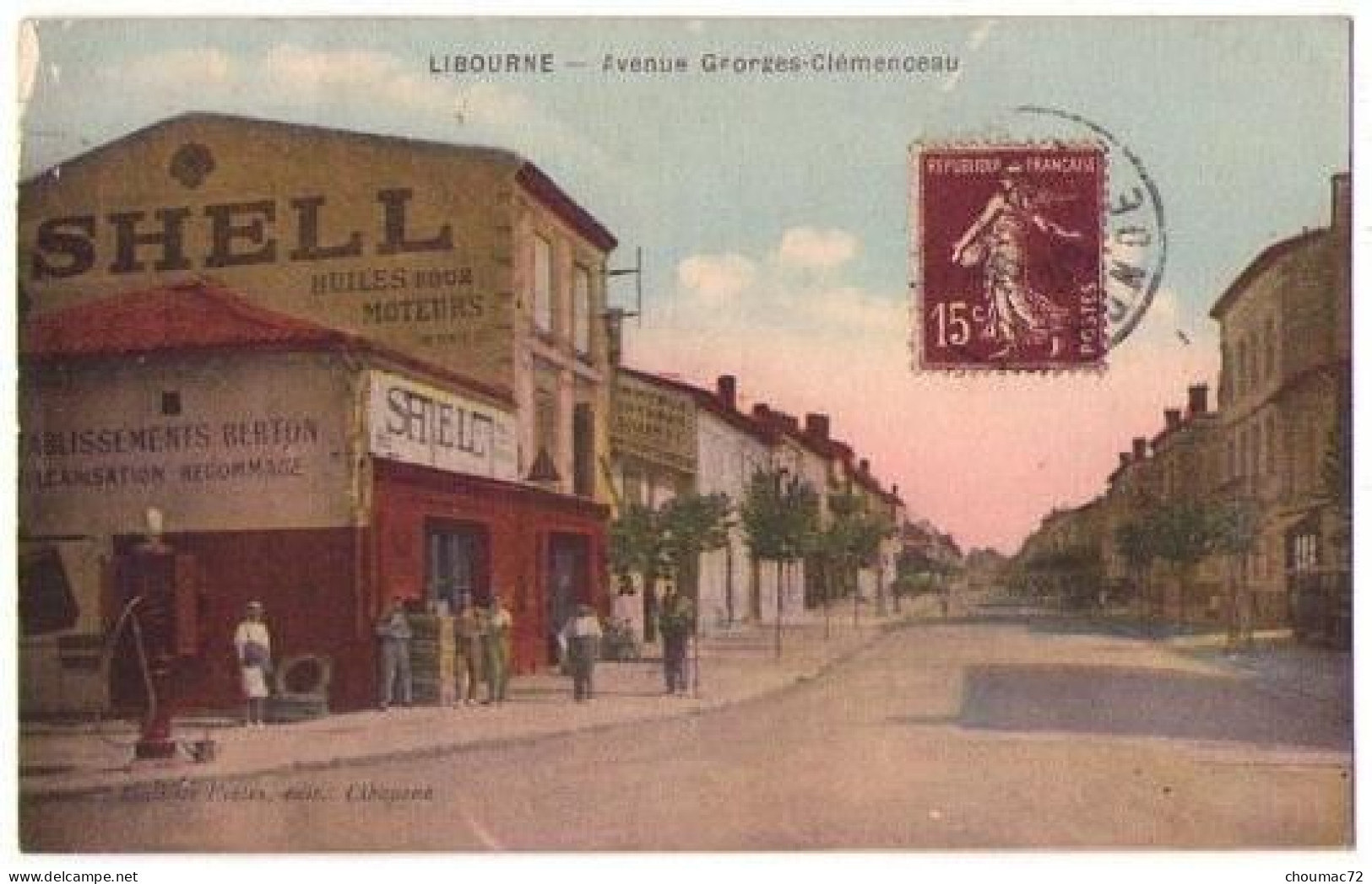 (33) 223, Libourne, Guillier, Avenue Georges Clemenceau, Garage Et Pompe A Essence Shell - Libourne