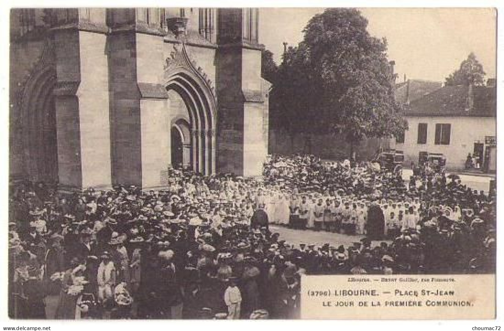 (33) 219, Libourne, Guillier 3796, Place St Jean, Le Jour De La Première Communion - Libourne