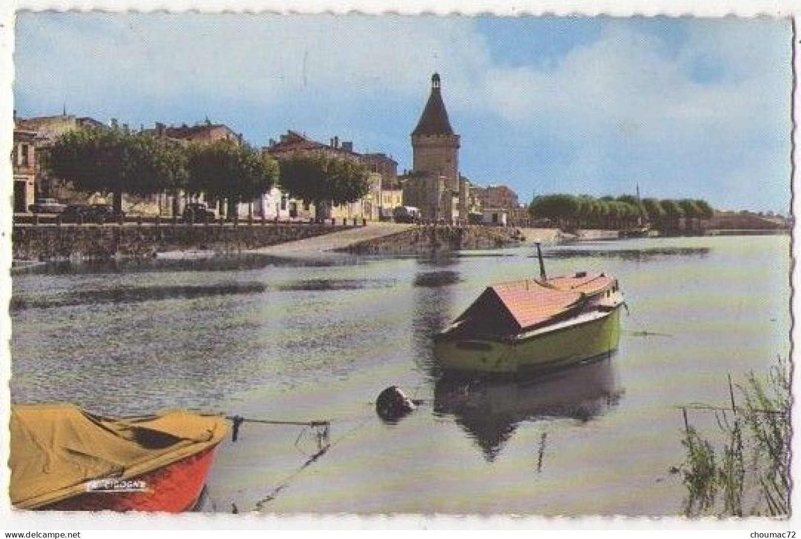 (33) 132, Libourne, La Cigogne 33 243 17, Les Quais Et La Tour De L'Horloge, état ! - Libourne