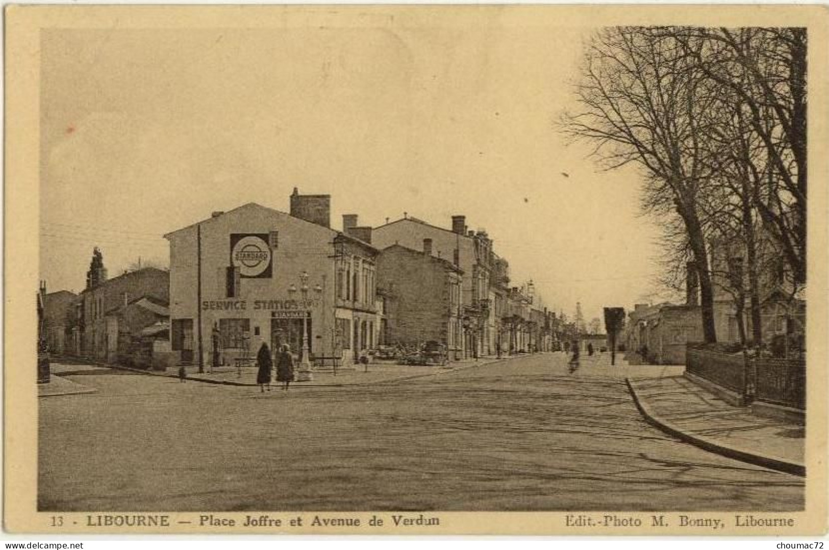 (33) 079, Libourne, Bonny 13, Place Joffre Et Avenue De Verdun (station Essence) - Libourne