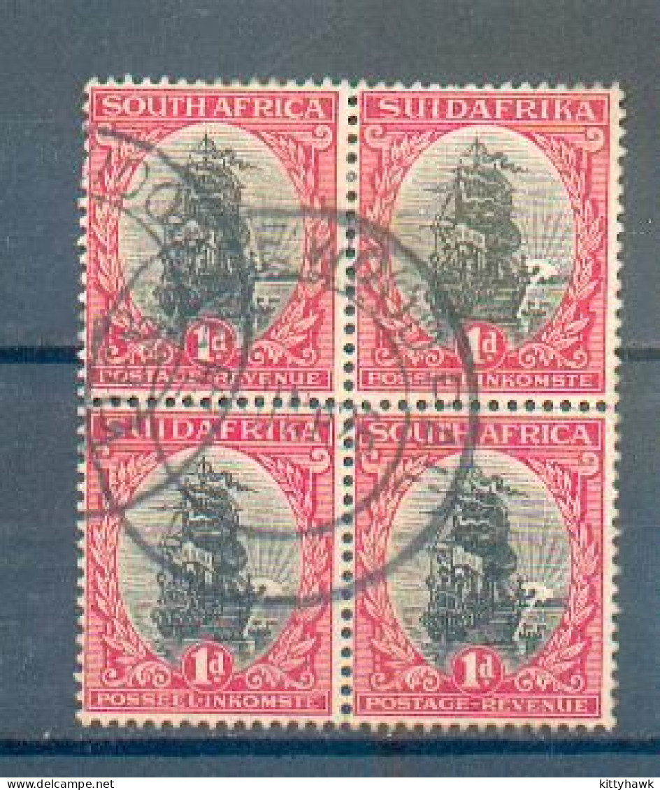 C 107 -  Afrique Du Sud  - YT16 Et 19 ° Obli En Bloc De 4 - Used Stamps