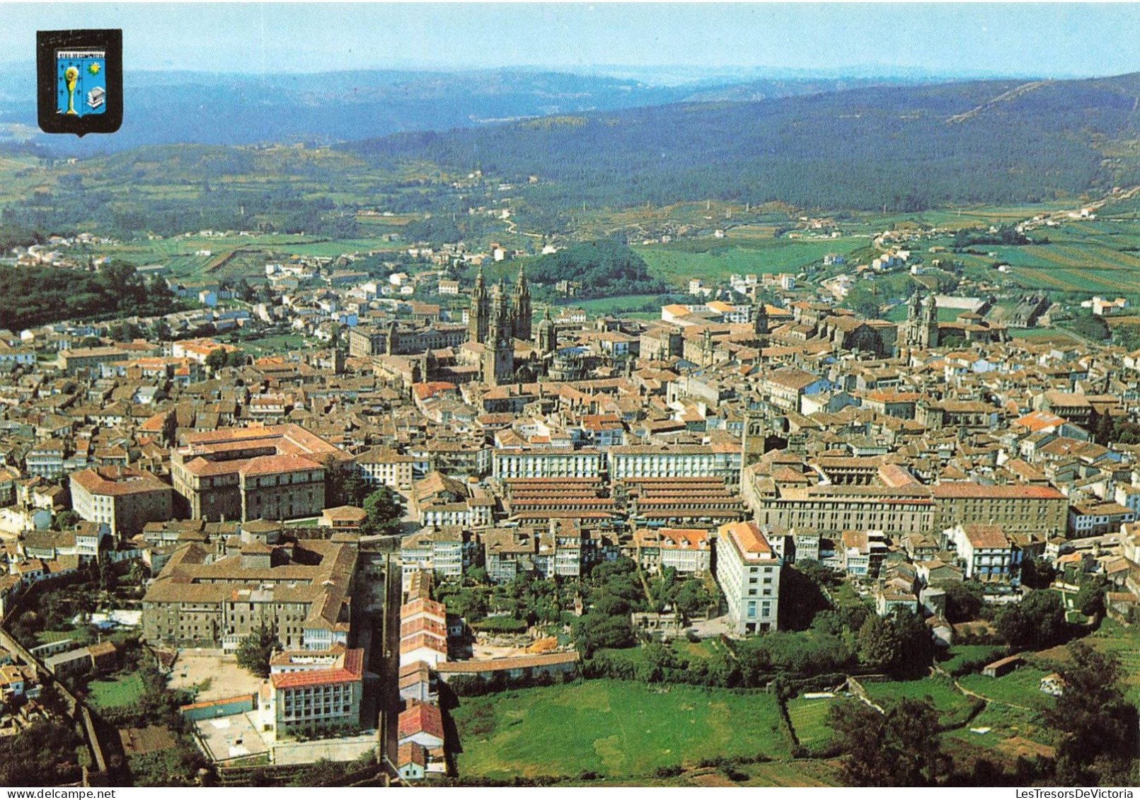 ESPAGNE - Santiago De Compostela - La Coruna - Vue Aérienne - Portique De La Gloria - Carte Postale - Santiago De Compostela