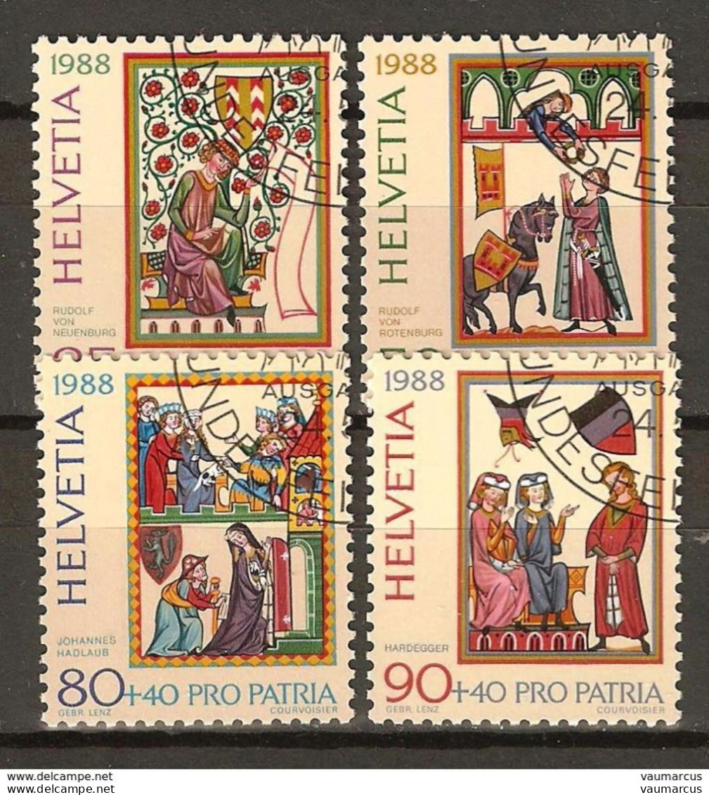 1988 PRO PATRIA Série Complète Obl. 1er Jour Voir Description - Used Stamps