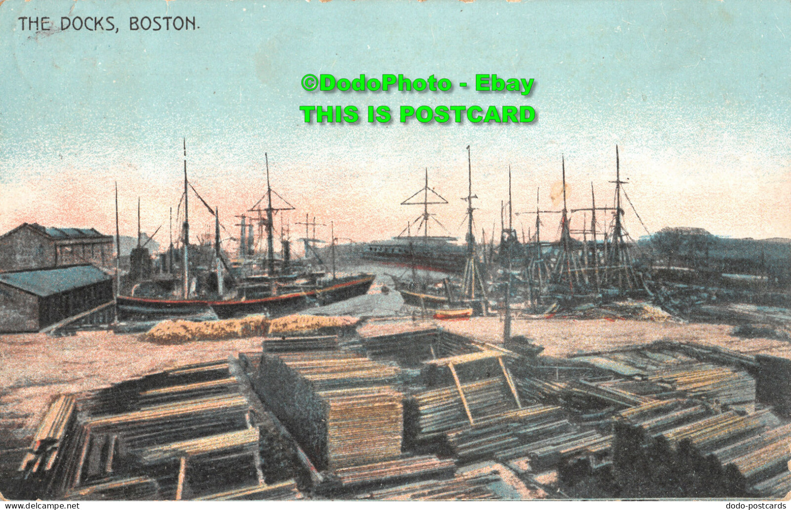 R454921 The Docks. Boston. 1907 - Welt