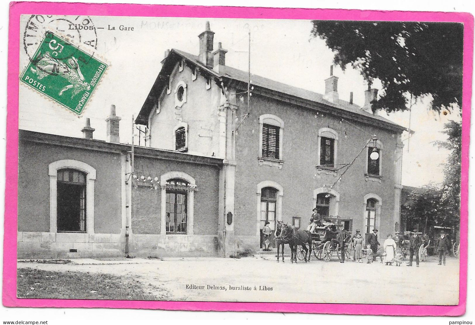 47 - LIBOS - La Gare - Extérieur - Animée - Libos