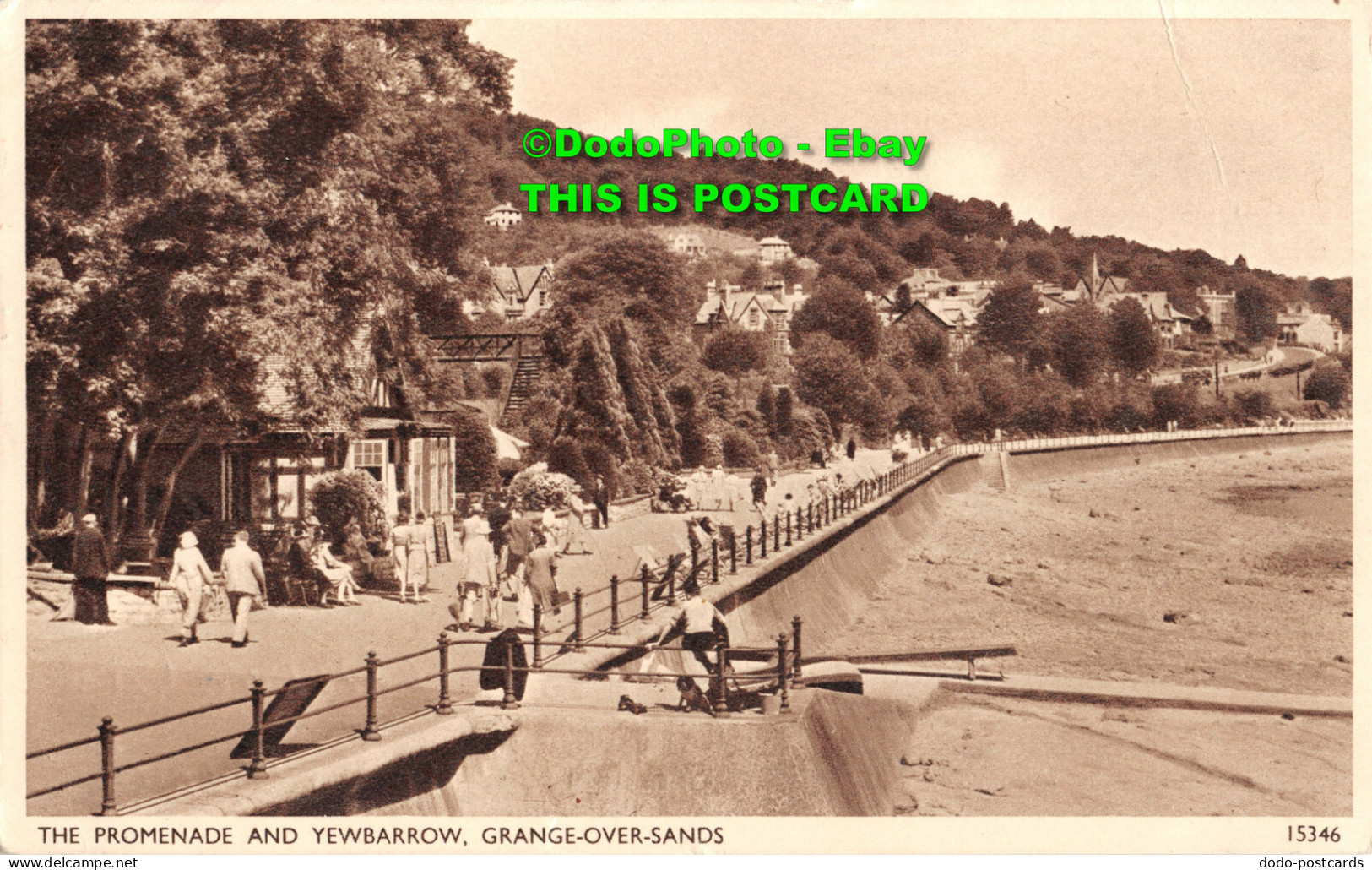 R454927 The Promenade And Yewbarrow. Grange Over Sands. 15346. Salmon. 1956 - Welt