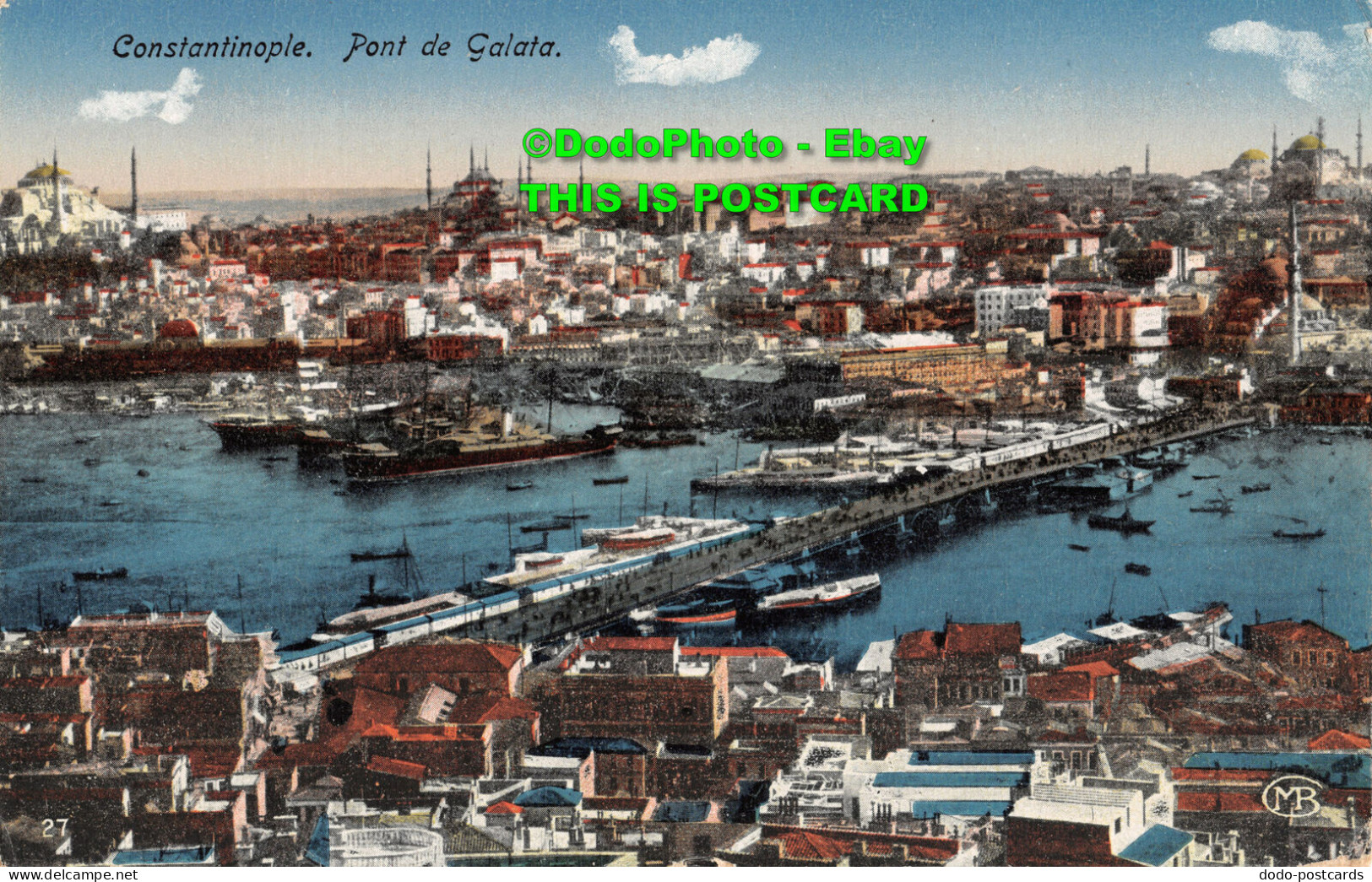 R454715 Constantinople. Pont De Galata. 27. M. B - Monde