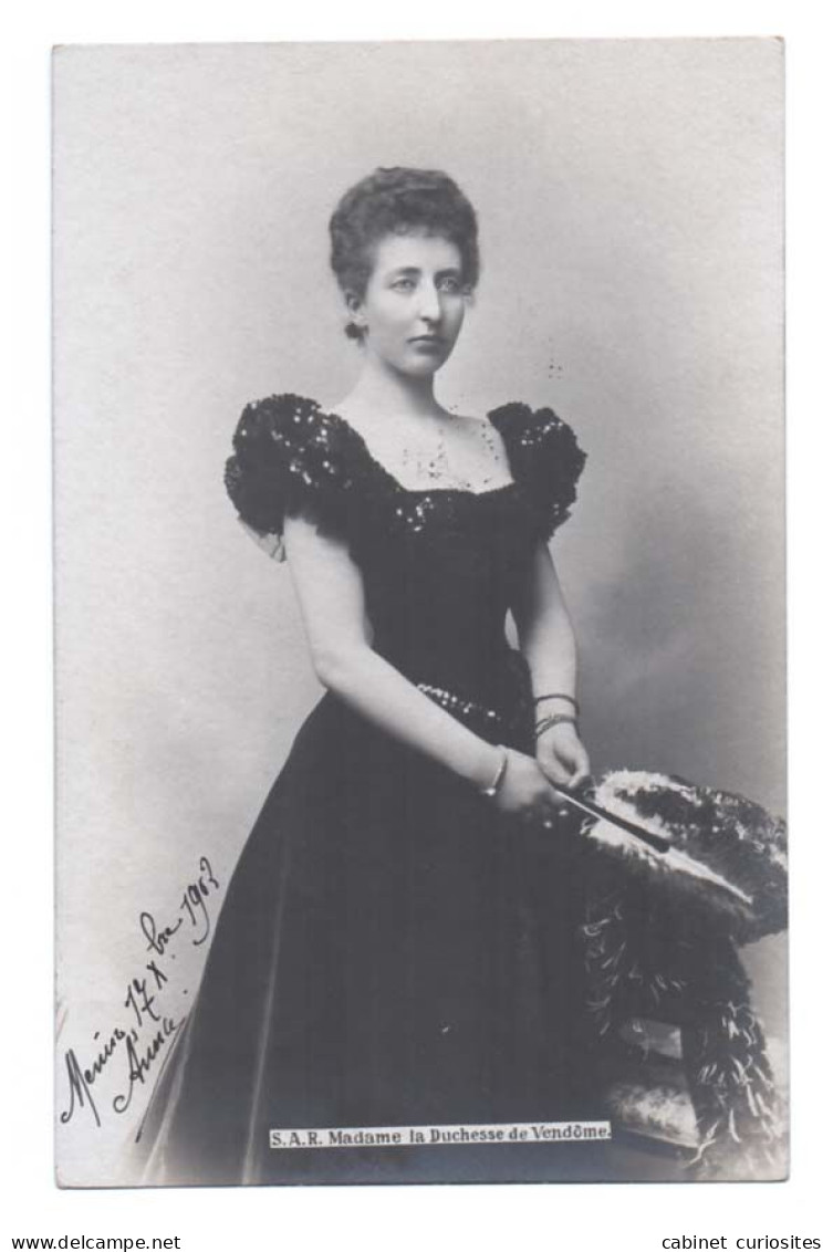 S.A.R. Madame La Duchesse De Vendôme - 1903 - Nièce Du Roi Des Belges Léopold II Et Sœur De Son Successeur Albert Ier - Königshäuser