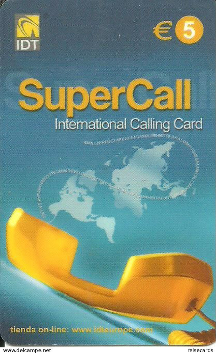 Spain: Prepaid IDT - SuperCall € 5 12.07 - Andere & Zonder Classificatie