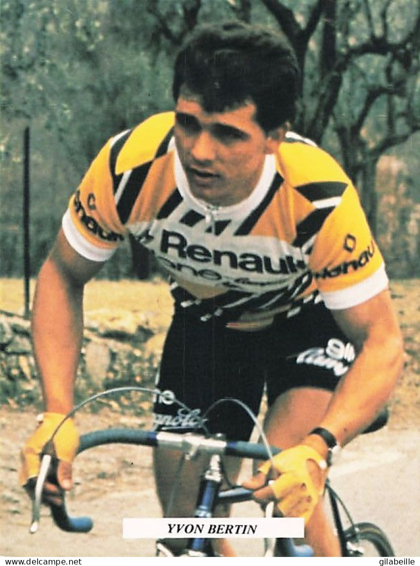 Velo - Cyclisme - Coureur Cycliste Yvon Bertin - Team Renault Gitane -  - Cyclisme