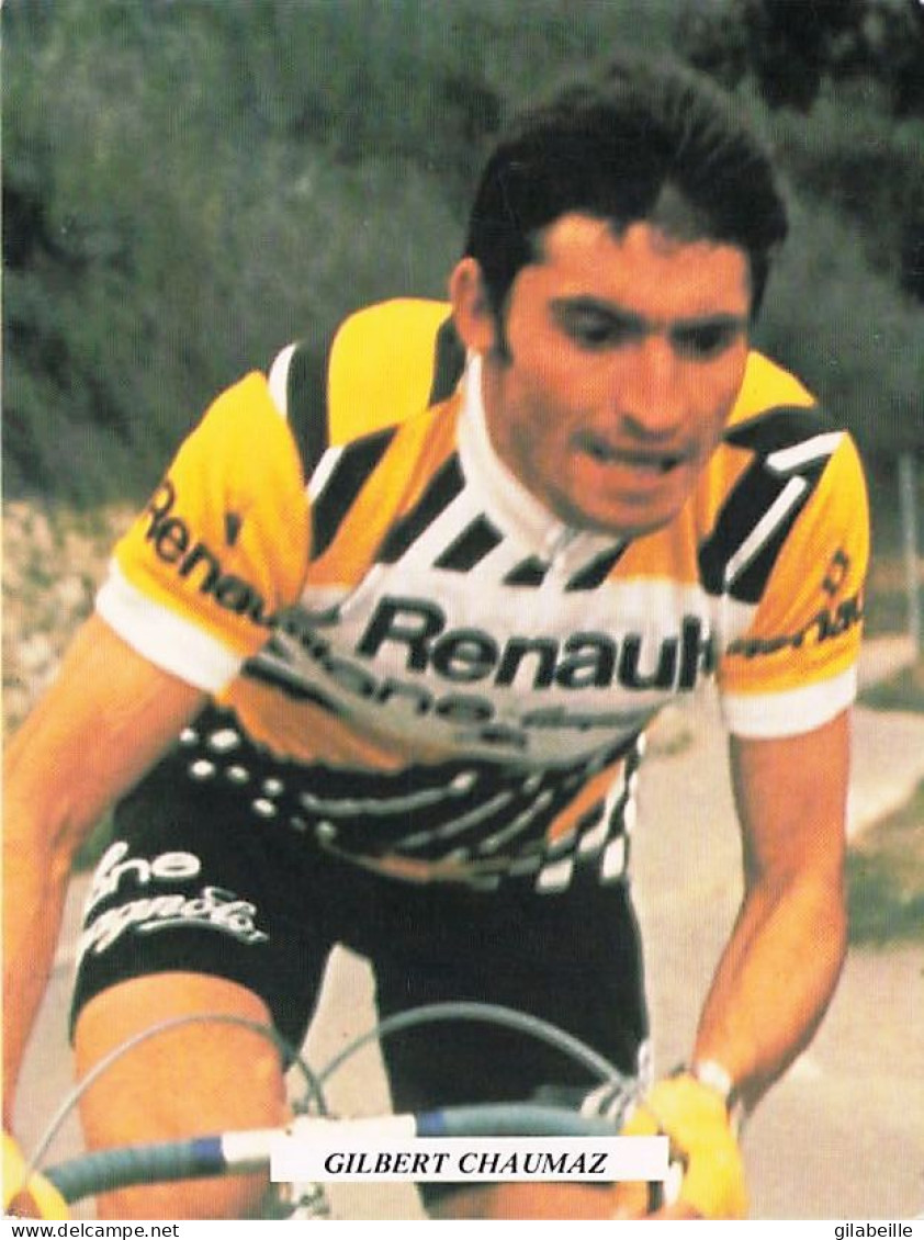 Velo - Cyclisme - Coureur Cycliste Gilbert Chaumaz - Team Renault Gitane - Cycling