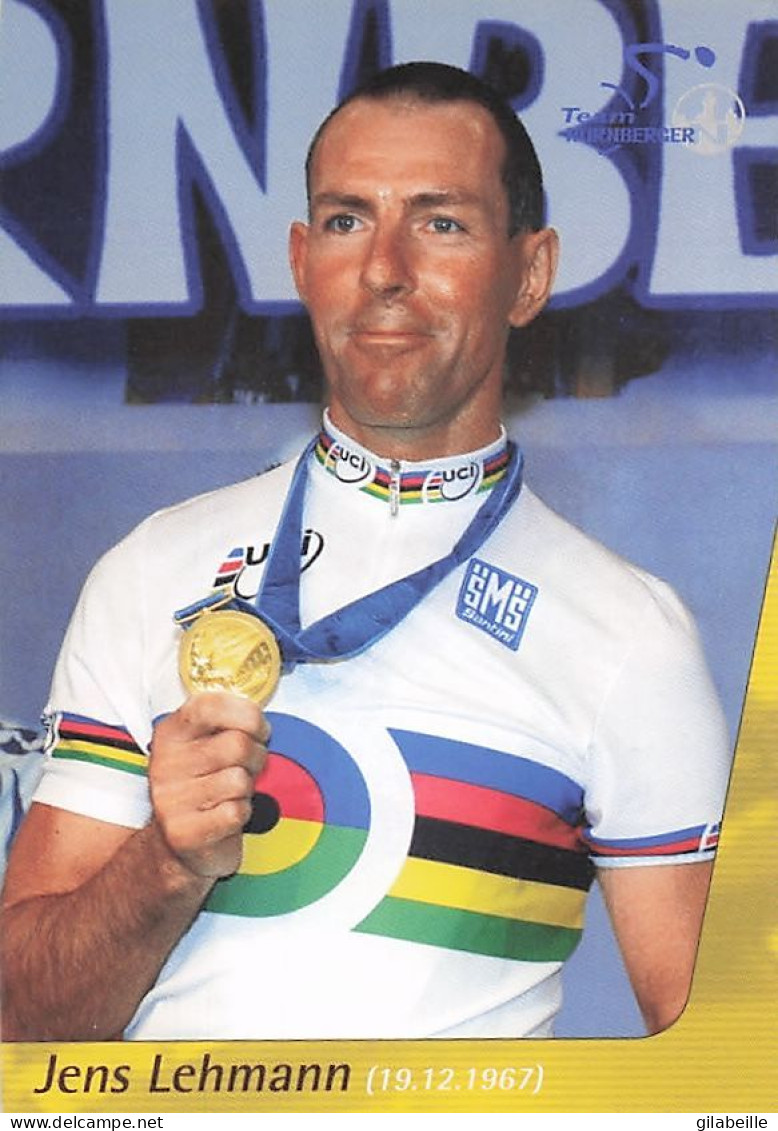 Velo - Cyclisme -  Coureur Cycliste   Jens Lehmann - Champion Du Monde Sur Piste 2001 - Radsport