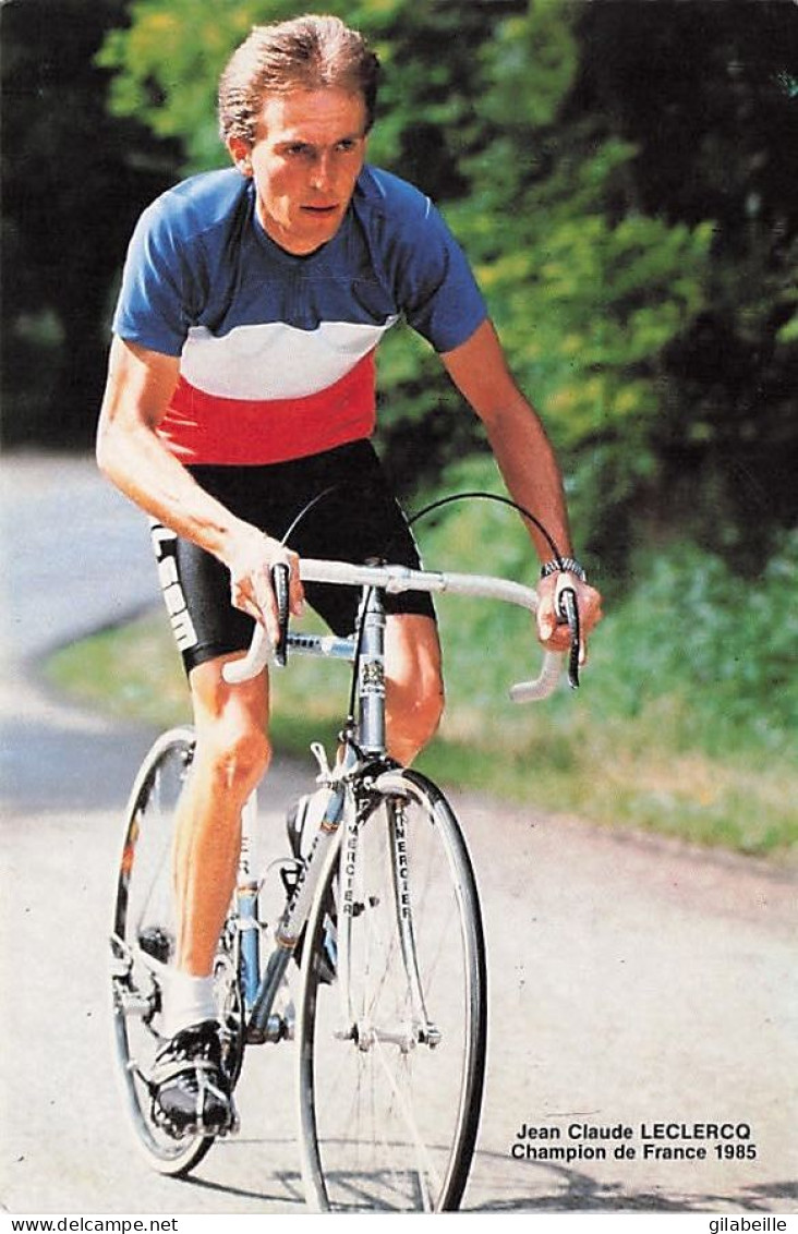 Velo - Cyclisme - Coureur Cycliste Jean Claude Leclercq - Champion De France 1985 - Cyclisme