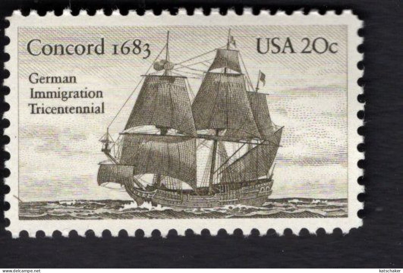 2029968869 1983 SCOTT 2040 (XX) POSTFRIS MINT NEVER HINGED - US-GERMANY SAILING SHIP - Neufs