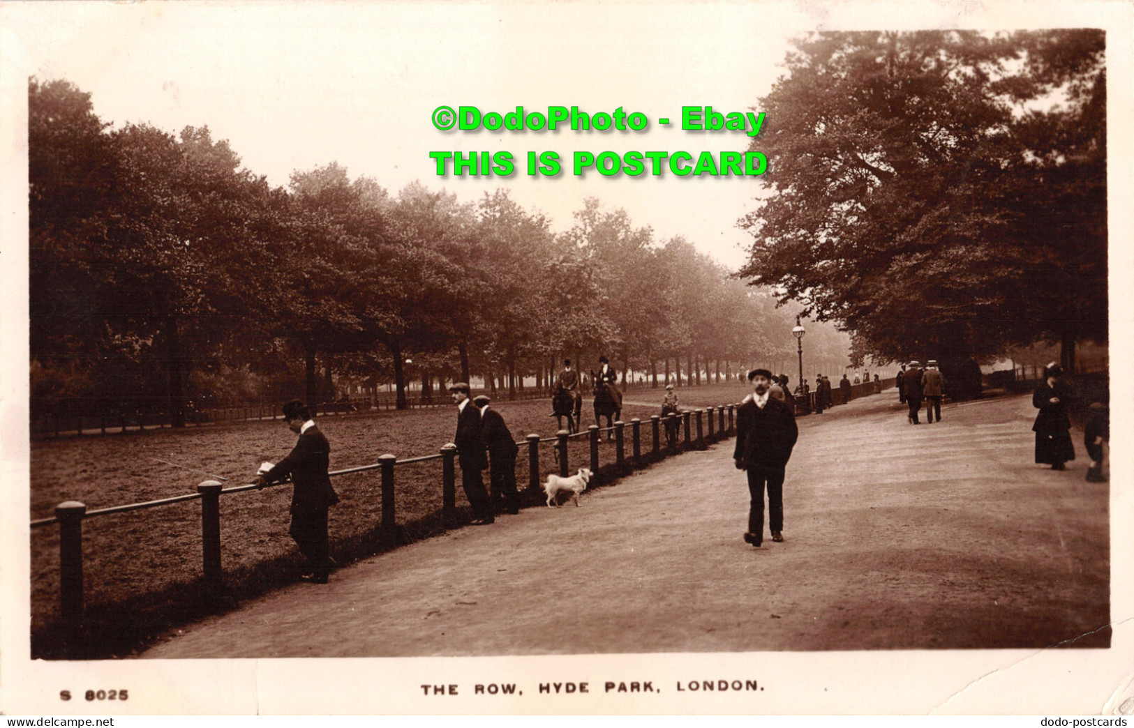 R454951 S 8025. The Row. Hyde Park. London. Kingsway Real Photo Series. WHS. 191 - Sonstige & Ohne Zuordnung