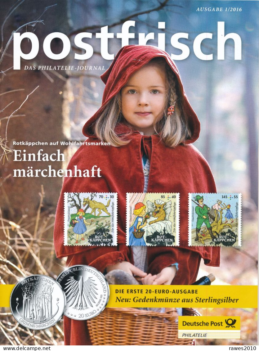 BRD / Bund Bonn DP PSdg. (= Pressesendung) Entg. Bez. 2016 Märchen Rotkäppchen - Covers & Documents