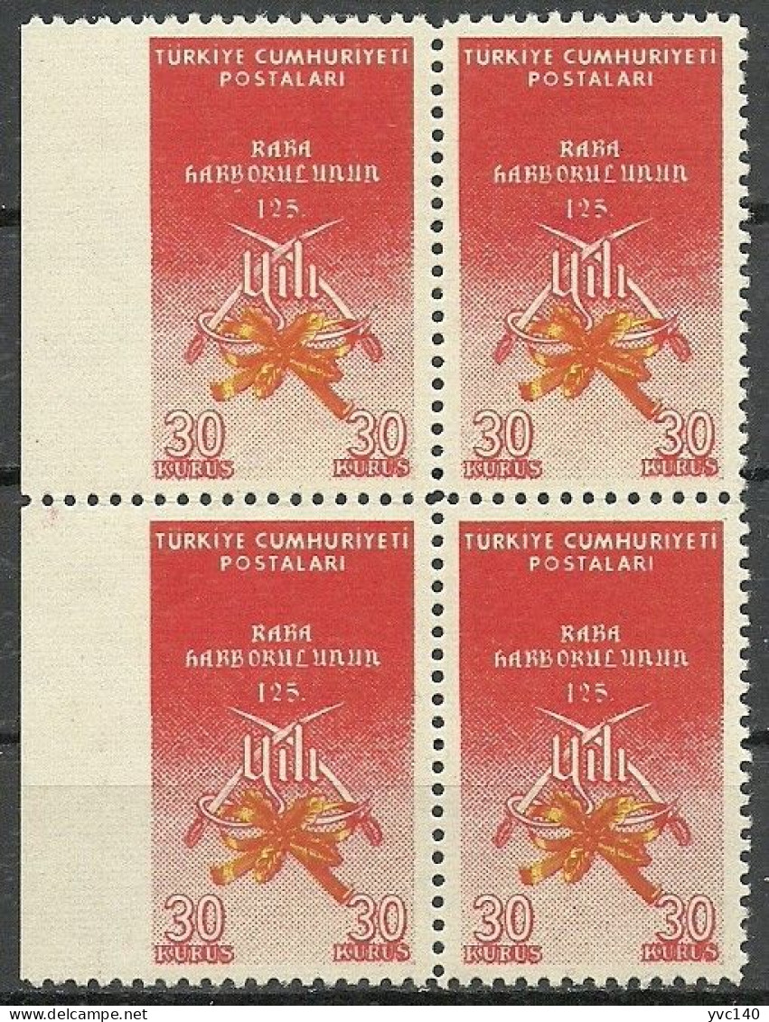 Turkey; 1960 125th Anniv. Of The Territorial War College ERROR "Imperf. Edge" - Unused Stamps