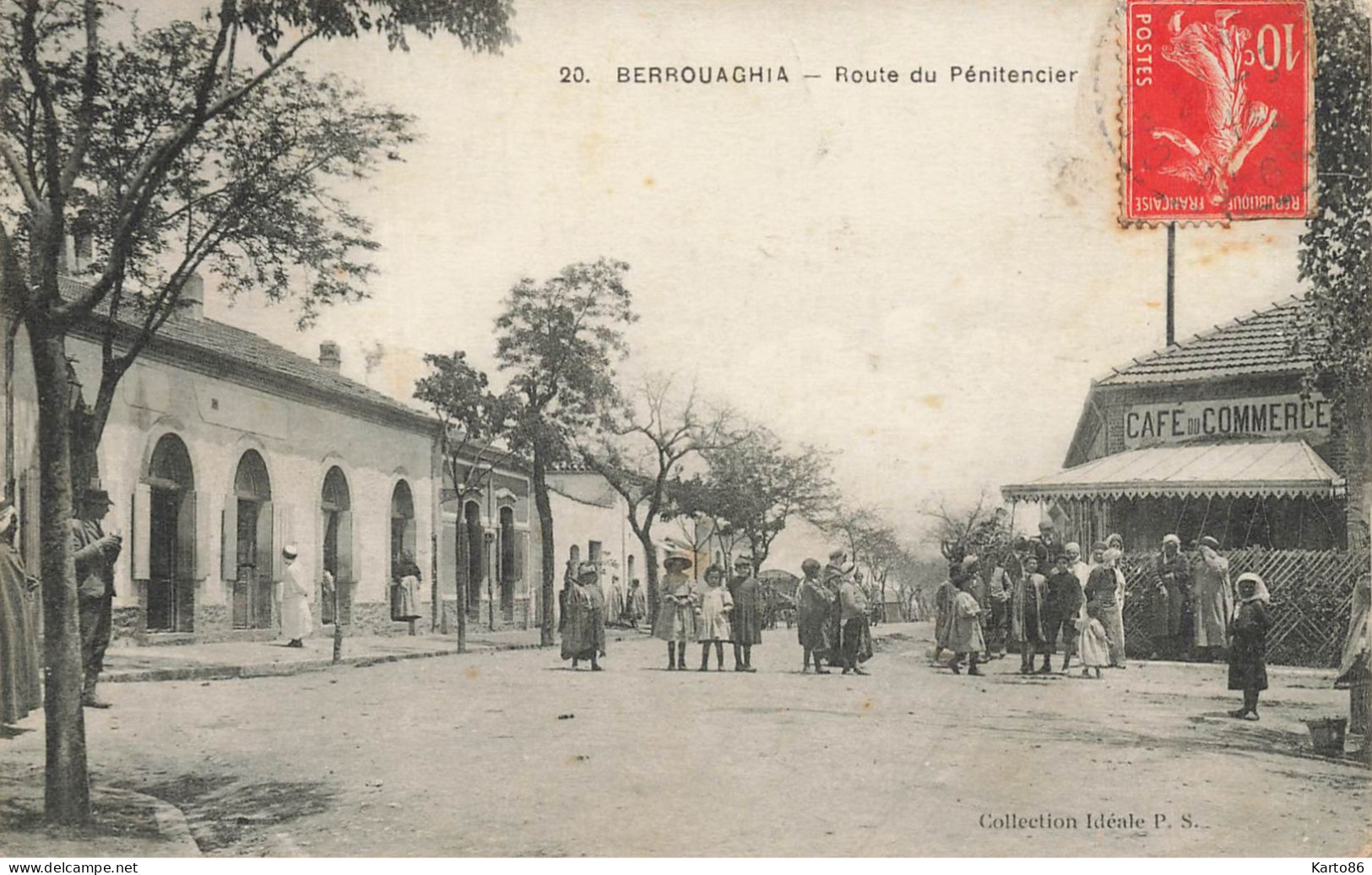 Berrouaghia , Algerie * Route Du Pénitencier * Café Du Commerce * éthnique Ethnic Ethno - Autres & Non Classés