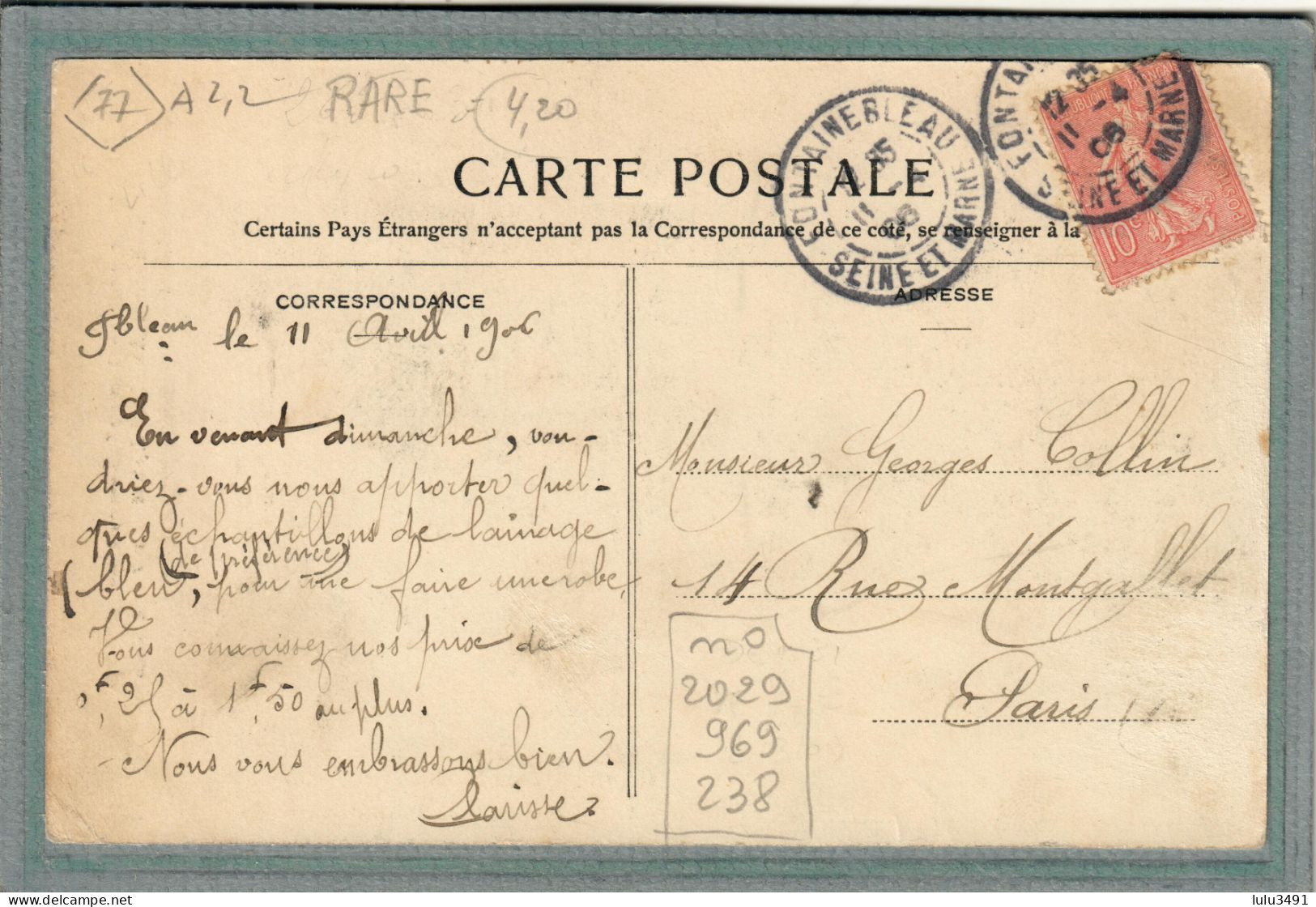 CPA (77) FORÊT-de-FONTAINEBLEAU - Thème: ARBRE - Aspect Des 3 Vernet Ou 3 Frères De La Vallée De La Solle En 1906 - Fontainebleau