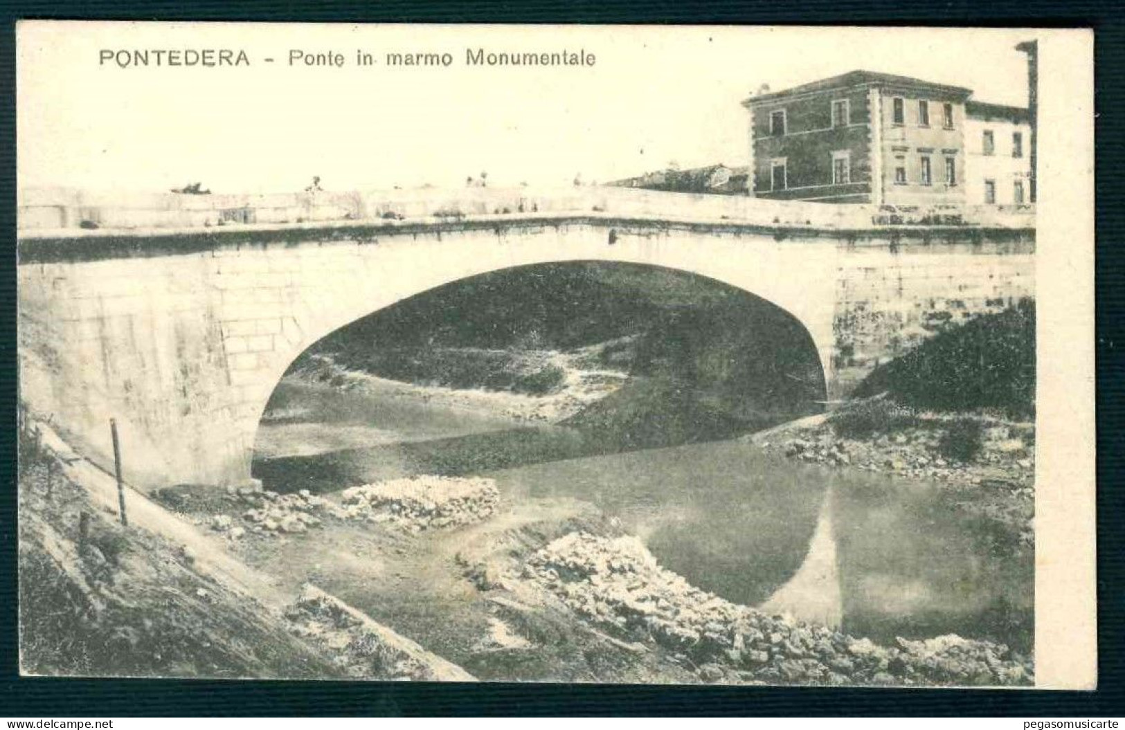 BK027 PONTEDERA PISA - PONTE IN MARMO MONUMENTALE 1920 CIRCA - Other & Unclassified