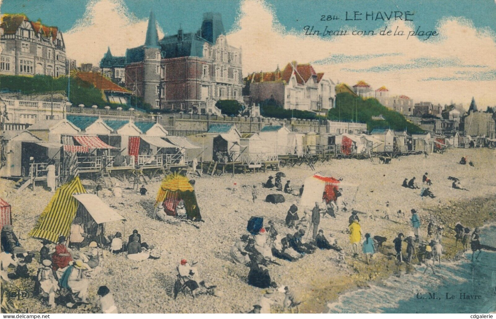 Le HAVRE 11 Cartes Postales Imprimées 2 En Couleur Marques Postales Plage Port Navires Paquebots - Unclassified