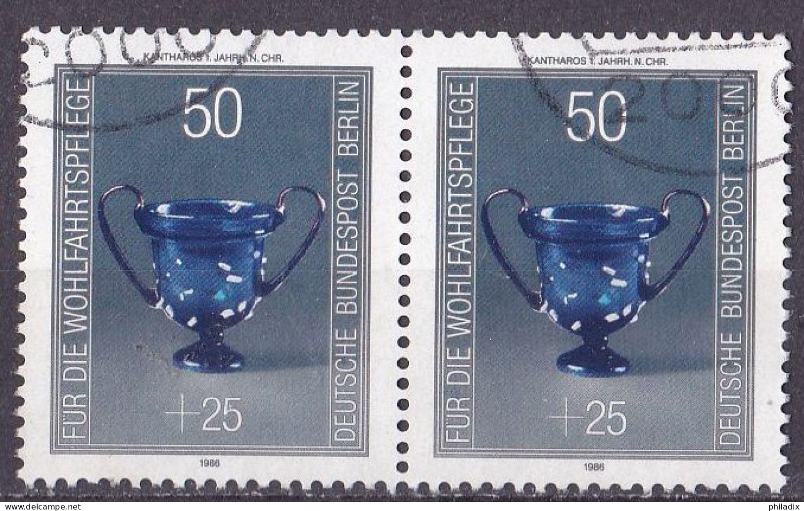 Berlin 1986 Mi. Nr. 765 O/used Waagrechtes Paar (BER1-1) - Oblitérés