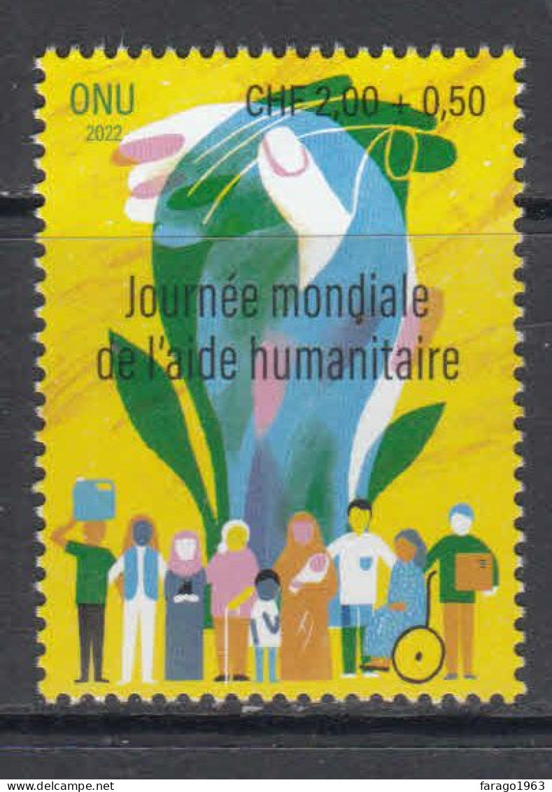 2022 United Nations GENEVA Humanitarian Aid Semi-postal Complete Set Of 1 MNH - Nuovi