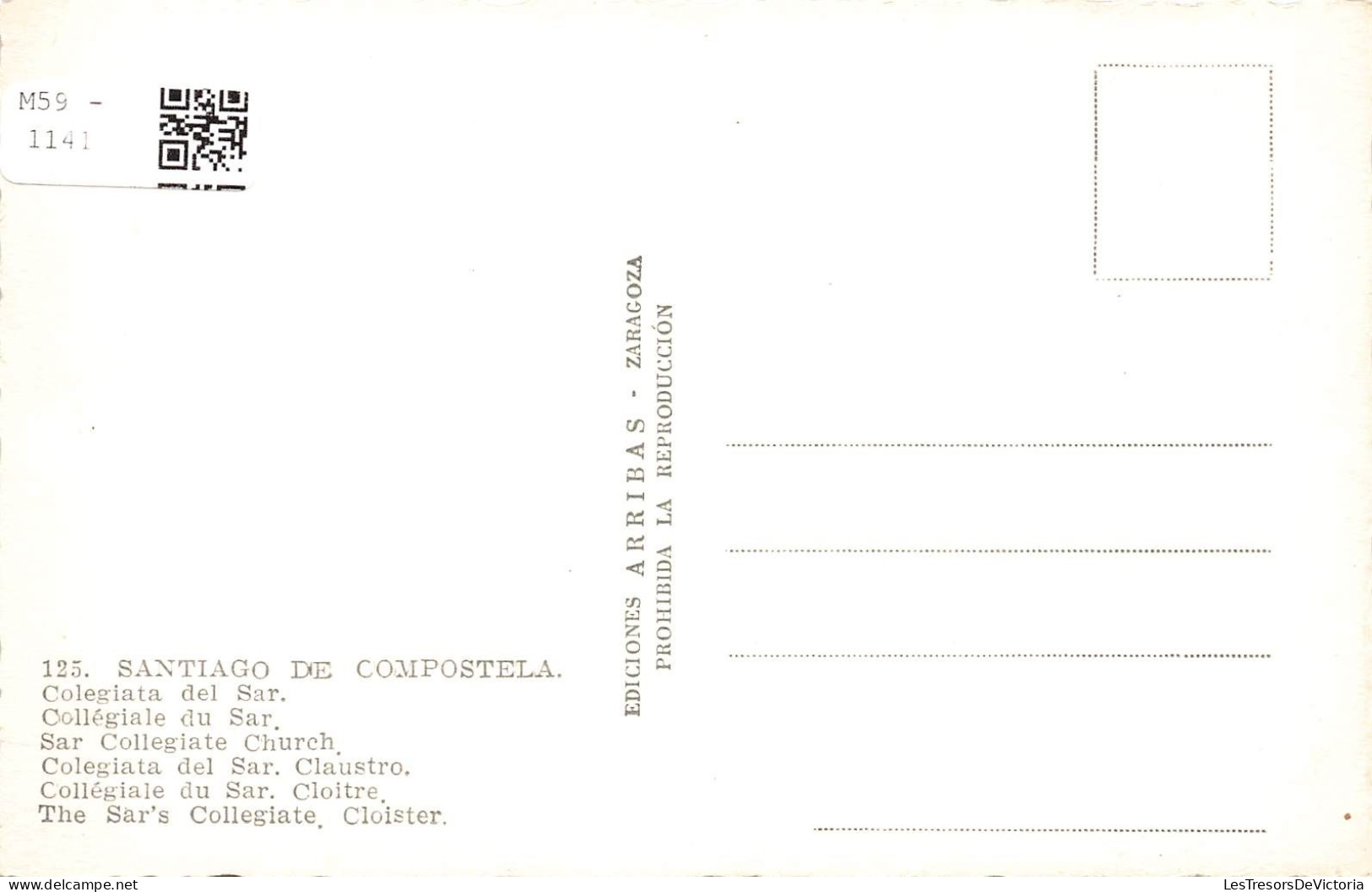 ESPAGNE - Santiago De Compostela - Collégiale Du Sar - Carte Postale - Santiago De Compostela
