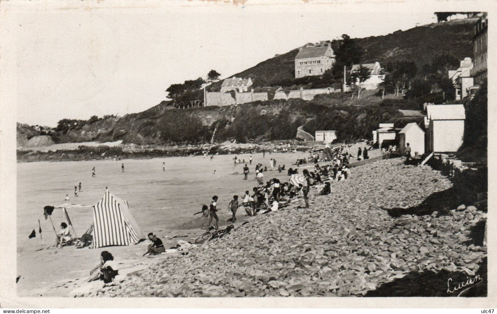 - 22 - PERROS-GUIREC (C.-du-N.) - Plage De Trestrignel. - Carte Photo - Scan Verso - - Perros-Guirec