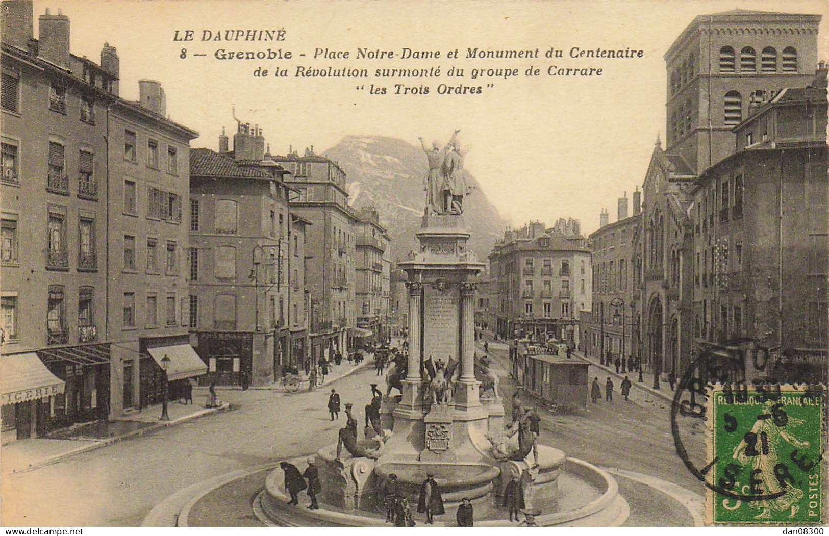 38 GRENOBLE PLACE NOTRE DAME ET MONUMENT DU CENTENAIRE - Grenoble