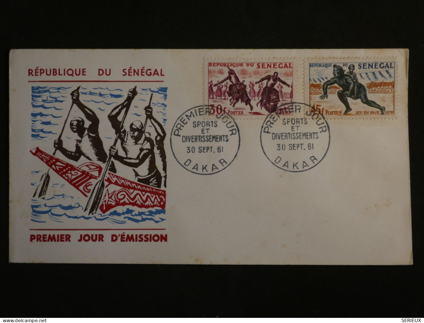 DO17 SENEGAL  LETTRE FDC  1961 +AFF. INTERESSANT ++ - Sénégal (1960-...)