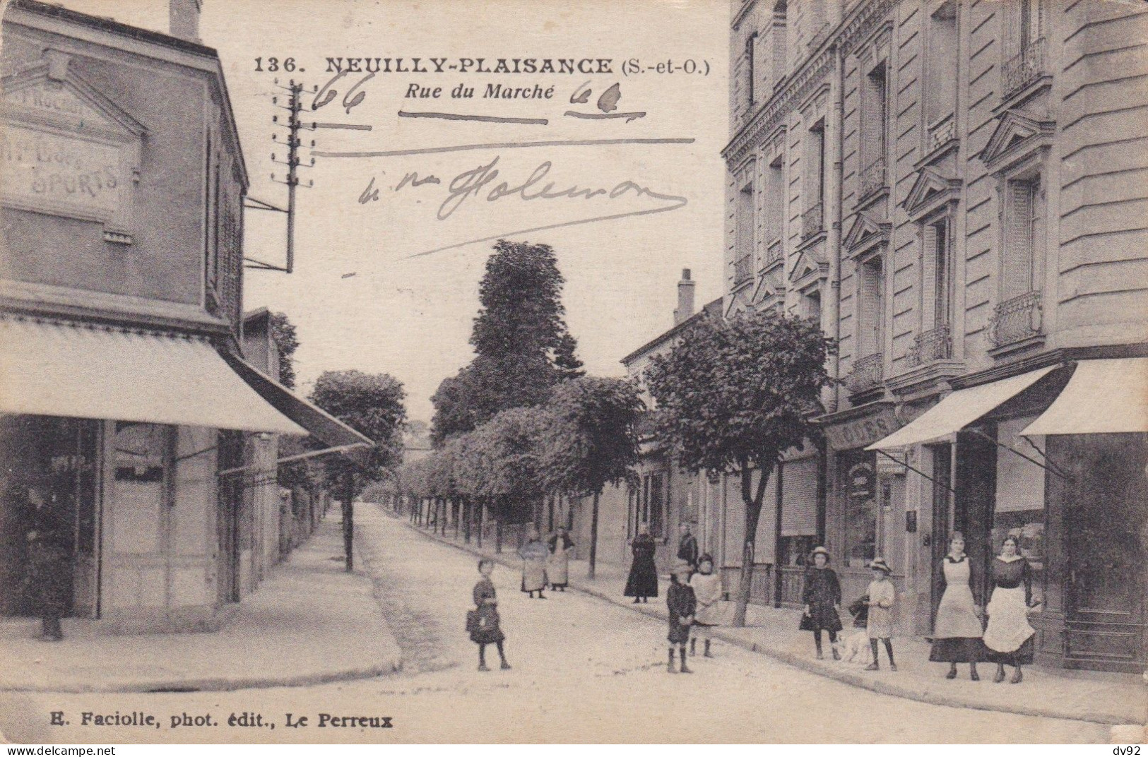 SEINE SAINT DENIS NEUILLY PLAISANCE RUE DU MARCHE - Neuilly Plaisance