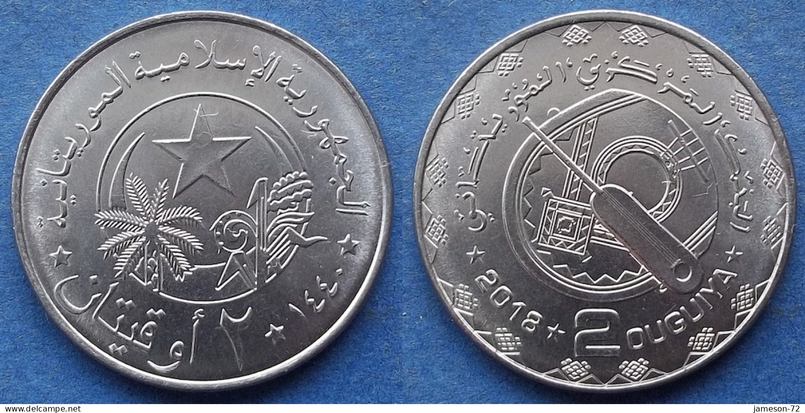 MAURITANIA - 2 Ouguiya AH1440 2018AD "National Instruments" KM# 16 Independent Republic (1960) - Edelweiss Coins - Mauritanie