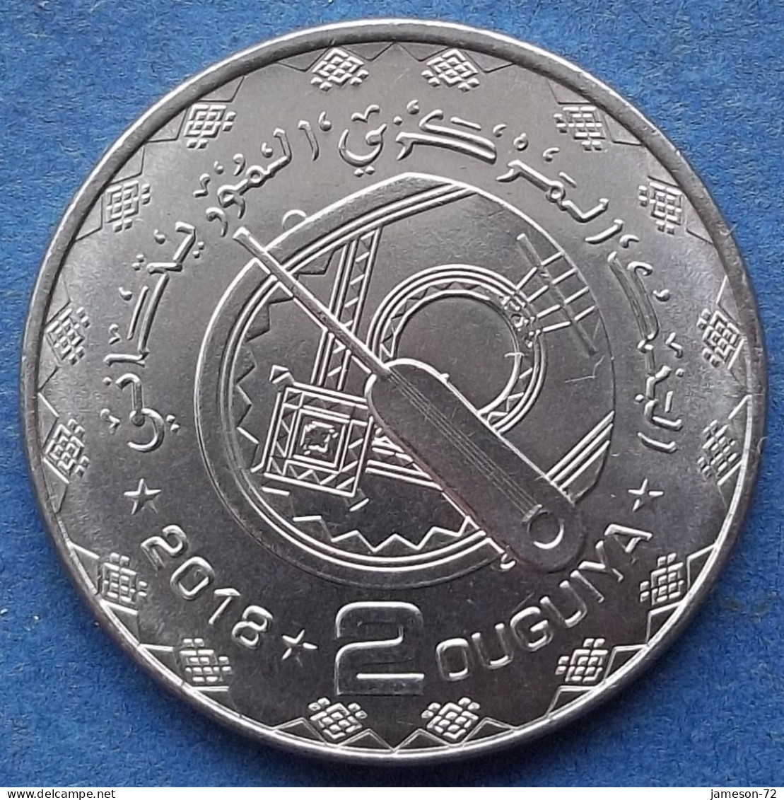 MAURITANIA - 2 Ouguiya AH1440 2018AD "National Instruments" KM# 16 Independent Republic (1960) - Edelweiss Coins - Mauritania