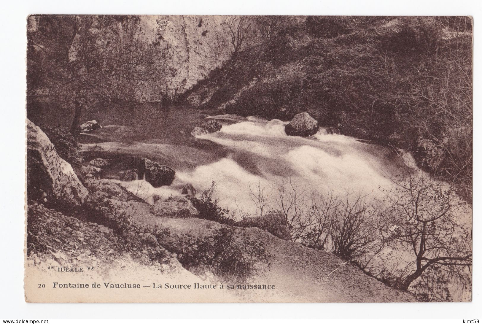 Fontaine De Vaucluse - La Source à Sa Naissance - Sonstige & Ohne Zuordnung