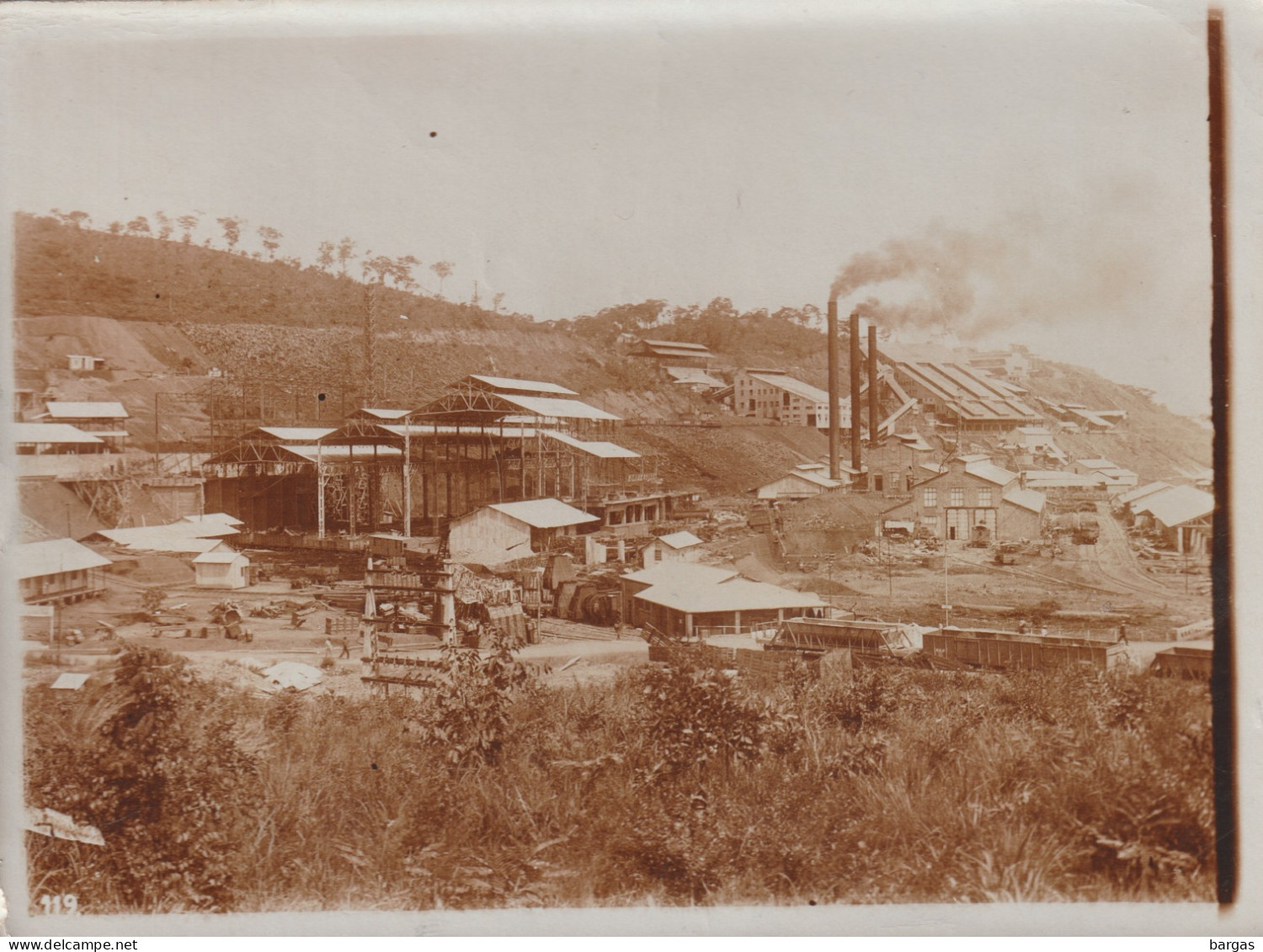 Photo Congo Afrique Usine Mine De Panda Jadotville UMHK Four Weber En Construction - Africa