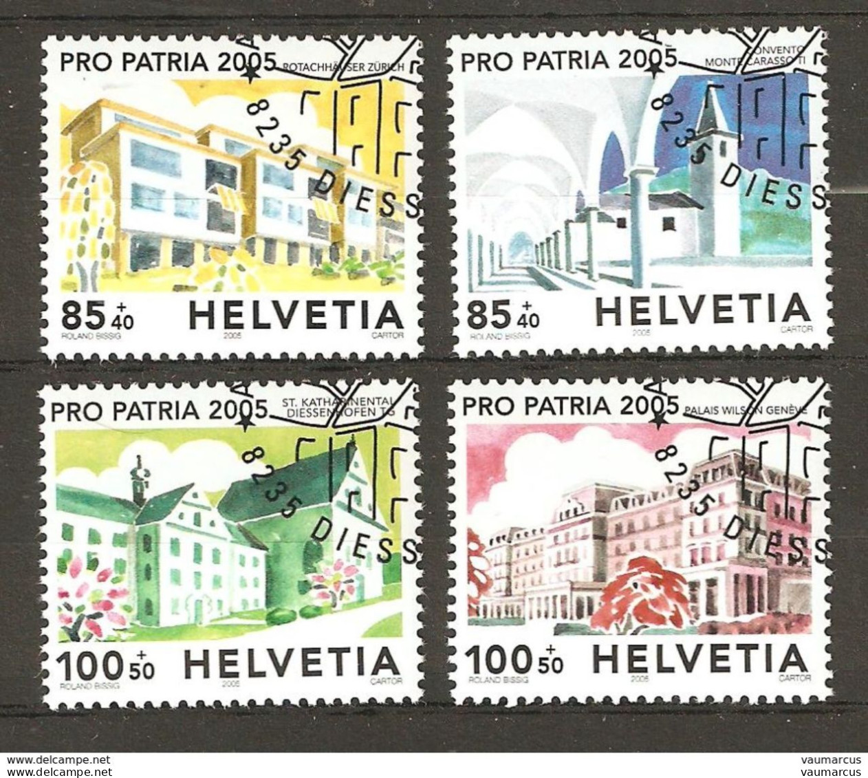 2005 PRO PATRIA 205 Série Complète Obl. 1er Jour Voir Description - Used Stamps