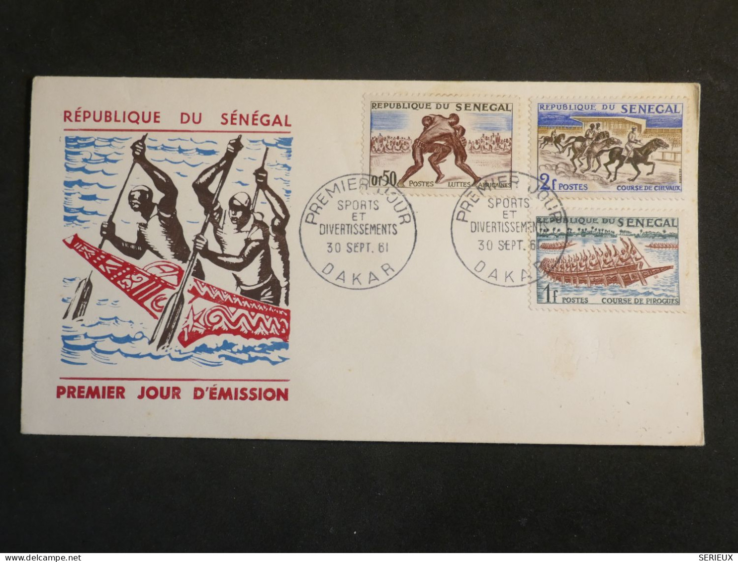 DO17 SENEGAL  LETTRE FDC  1961 +AFF. INTERESSANT ++ - Senegal (1960-...)